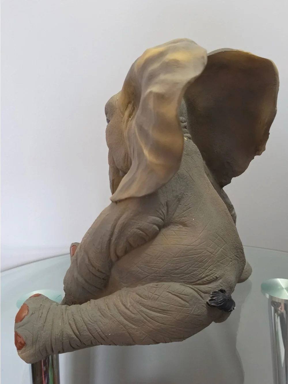 Vintage paw prints tuskers elephants mother & child rise and fall rare